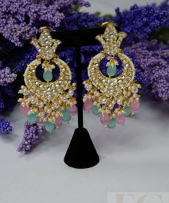 Paachi Kundan Long Earrings